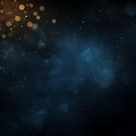 Abstract Bokeh Orbs on Dark Texture