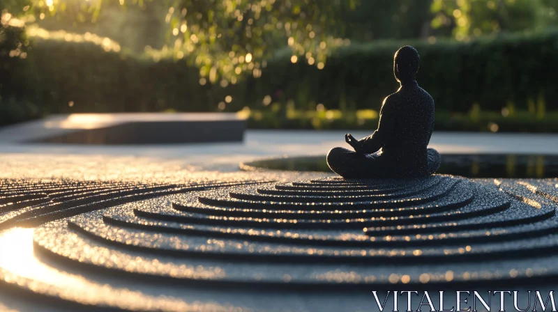 Zen Garden Meditation Statue