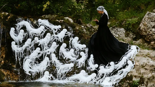 Mystical Waterfall Encounter