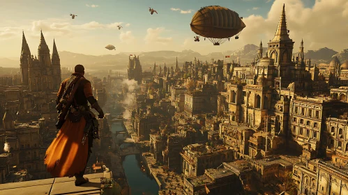Steampunk City View