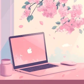 Cherry Blossom Workspace Setup