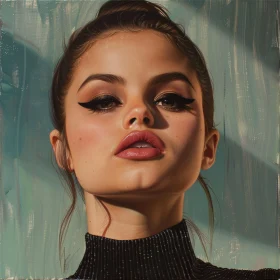 Glamorous Selena Gomez Makeup Portrait