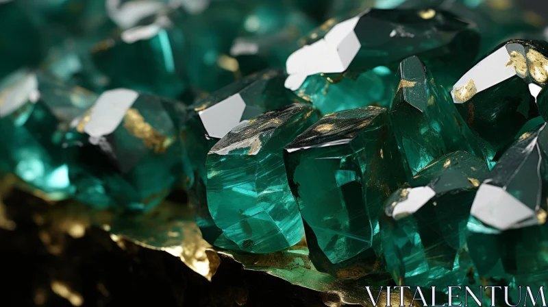 Emerald Masterpiece: A Macro Photography Journey AI Image