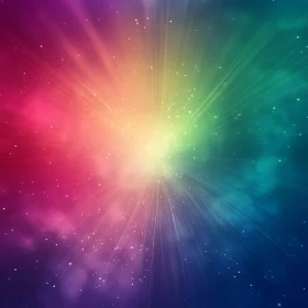Prismatic Radiance: An Abstract Color Explosion