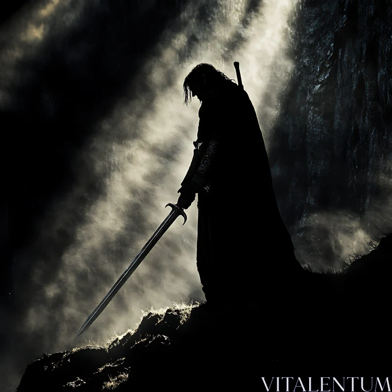 Dark Warrior on Misty Hill
