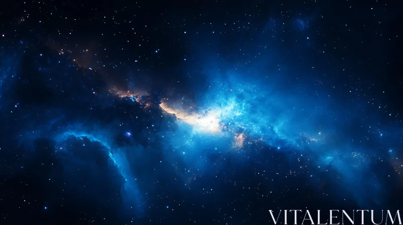 Celestial Azure: A Nebula's Embrace