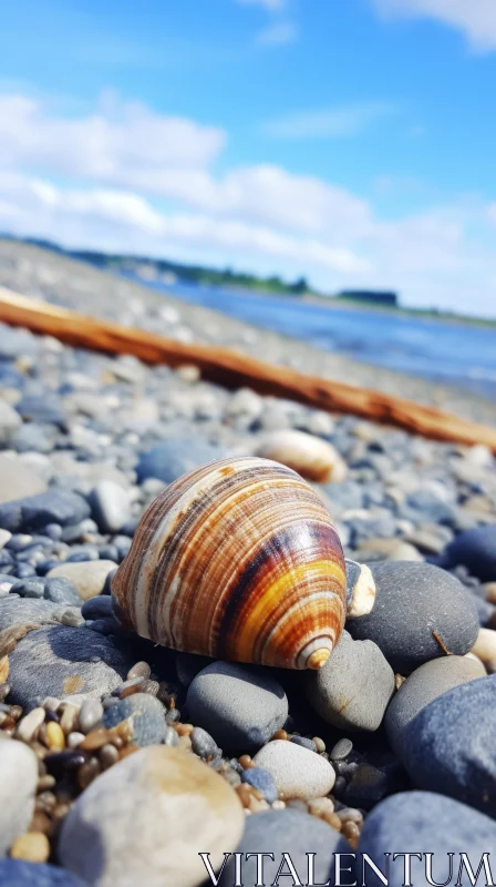Seashell by the Scottish Landscape - A Study in Snailcore Aesthetics AI Image