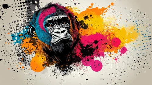 Gorilla Splash Art