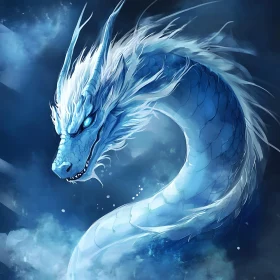 Icy Dragon Digital Painting