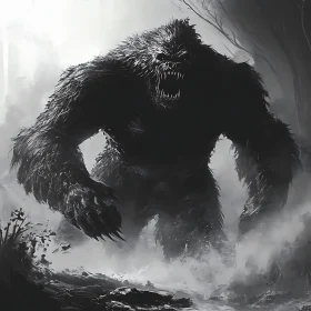 Monstrous Entity in Ominous Fog