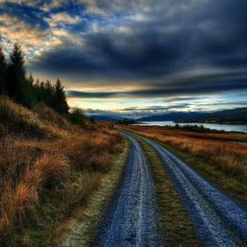 Winding Road to Lake Serenity