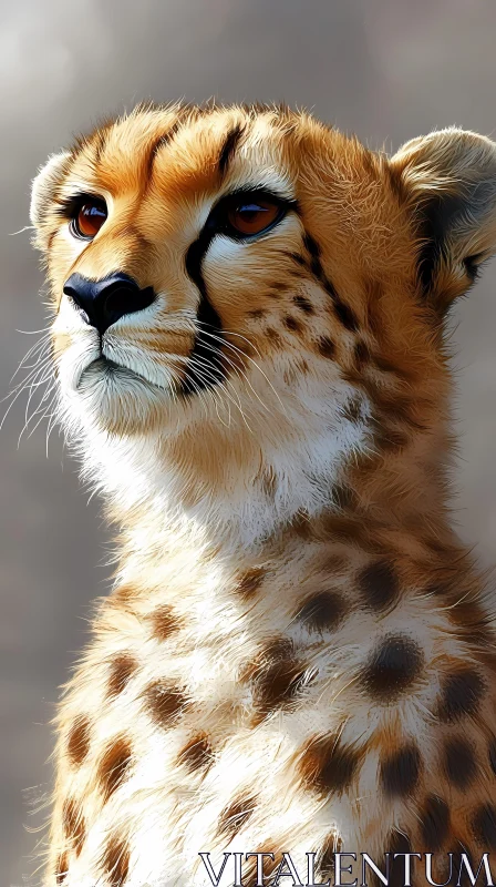 AI ART Cheetah in Natural Habitat