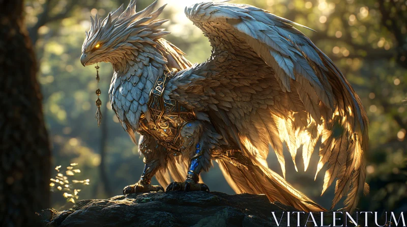 AI ART Fantasy Griffin Art