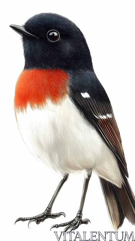 Colorful Bird Art AI Image