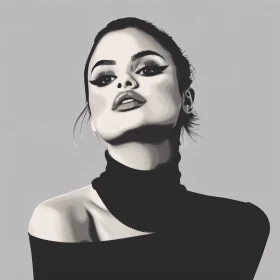 Artistic Depiction of Selena Gomez