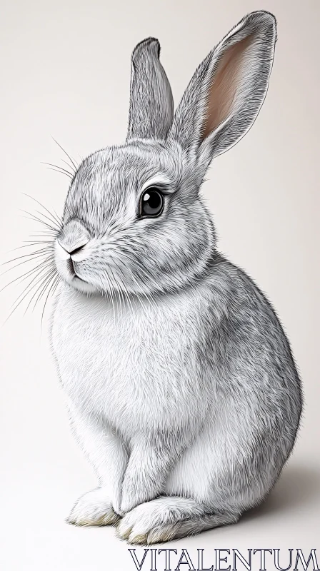 AI ART Whimsical Rabbit Illustration