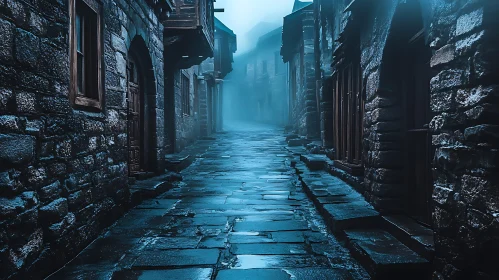 Foggy Stone Street