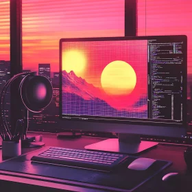 Tech Meets Nature in a Coding Workspace
