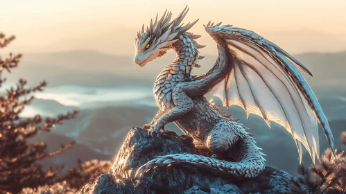 Dragon on Mountain Peak