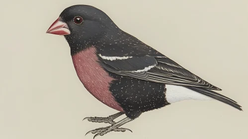 Finch Bird Portrait