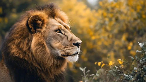 Lion in Profile