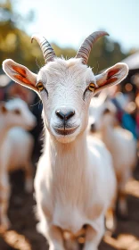 Goat Close-Up Portrait