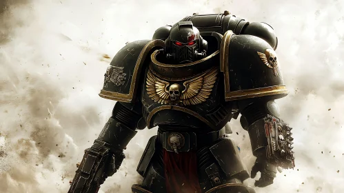 Armored Space Marine in Battle