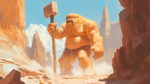 Stone Hammer Monster in Canyon