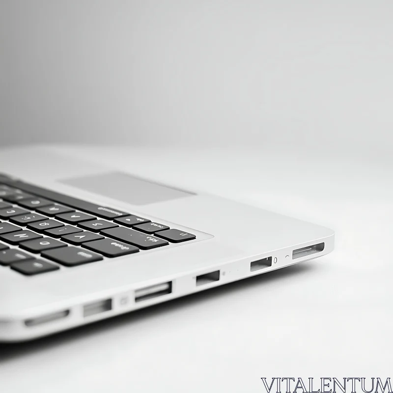 Minimalist Laptop Design Focus AI Image