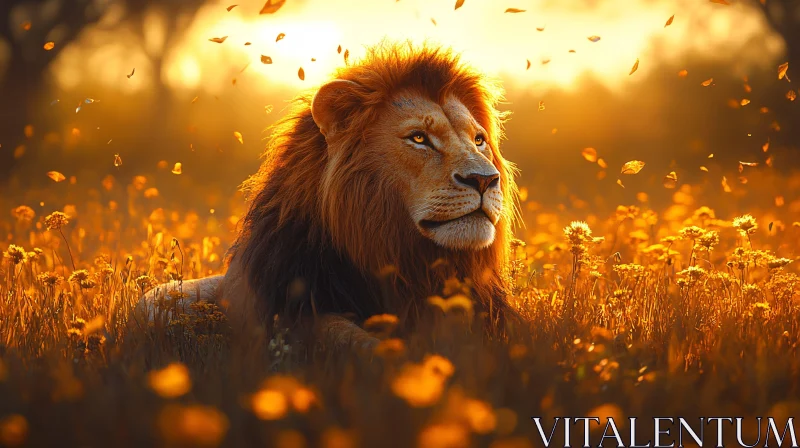 AI ART Majestic Lion Portrait