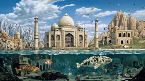 Underwater Taj Mahal Dreamscape