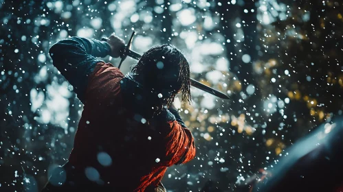 Lone Warrior in Storm