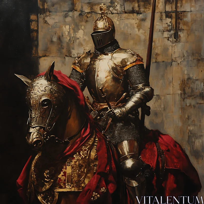 AI ART Equestrian Knight: A Medieval Portrait