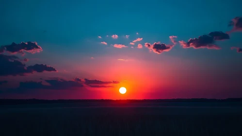Fiery Sky at Dusk