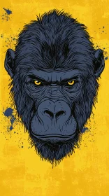 Abstract Gorilla Art
