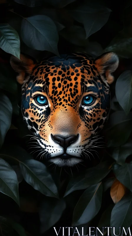 Mystical Jungle Leopard AI Image