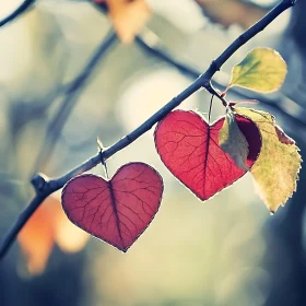 Autumnal Hearts: Leaves of Love