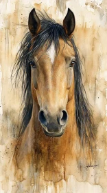 Expressive Horse Painting