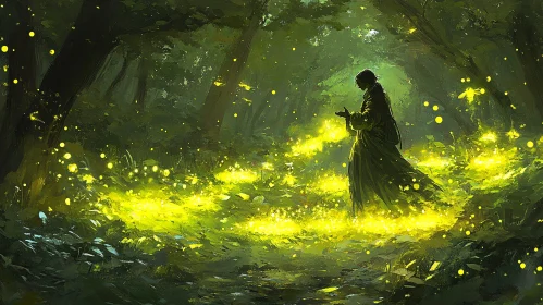 Enchanted Forest Night Scene