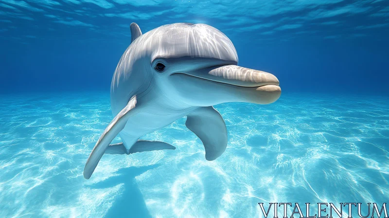 Dolphin Swimming Gracefully AI Image