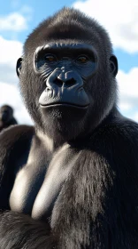 Gorilla Close-Up Portrait