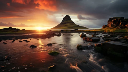Breathtaking Icelandic Seascape at Sunset