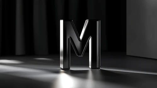 Monochrome Letter M