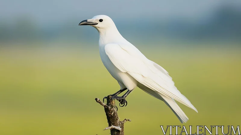 White Bird Portrait AI Image