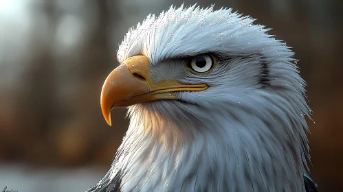 Detailed Eagle Close-Up