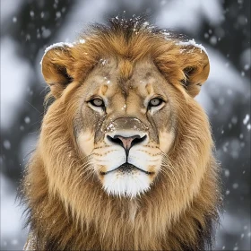 Snow Lion Portrait