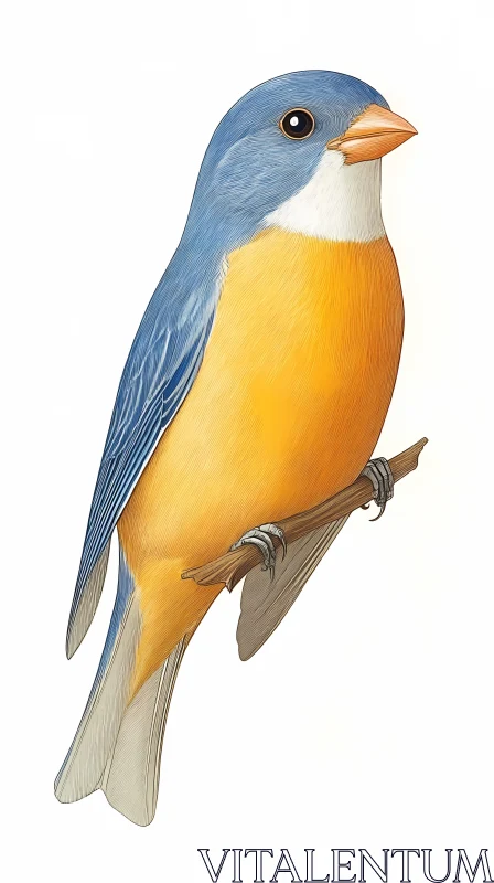 Colorful Bird Art AI Image