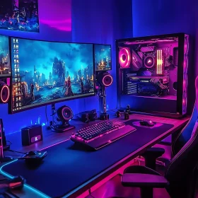 High-Tech RGB Gaming Desk