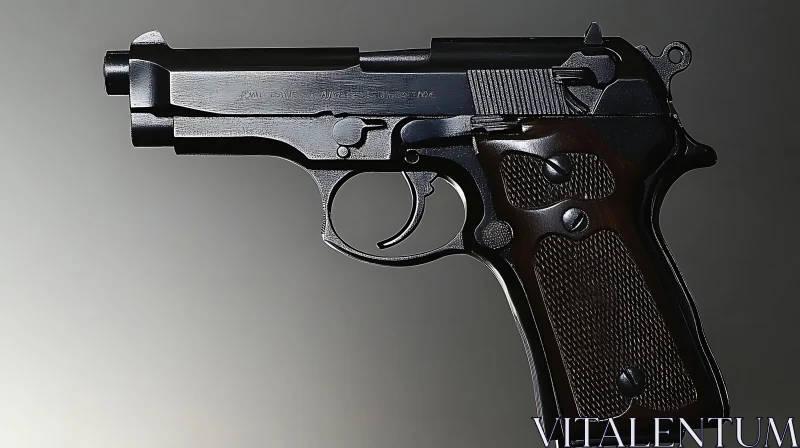 AI ART Metallic Firearm Close-Up