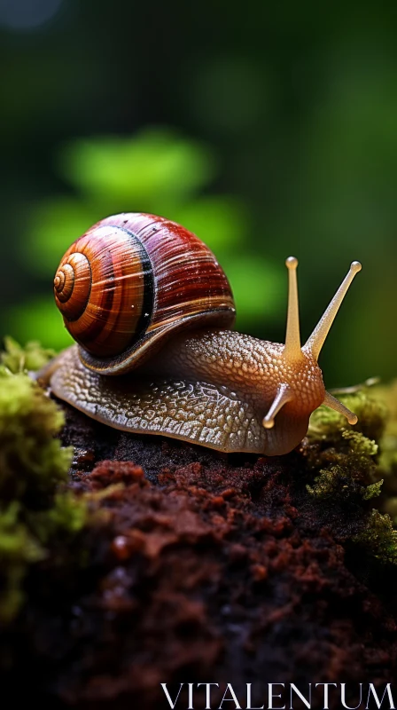 Snail Journey: A Photo-realistic Representation of Nature AI Image
